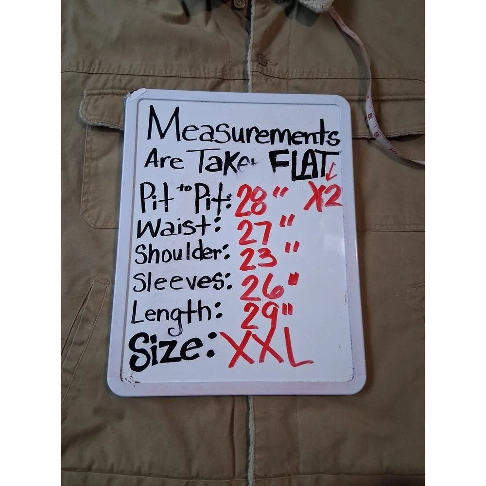 Y2K Vintage Gap Mens XXL Khaki Canvas Sherpa Lined Trucker Chore Barn Jacket‎